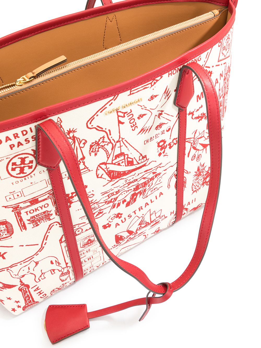 фото Tory burch сумка-тоут perry с принтом