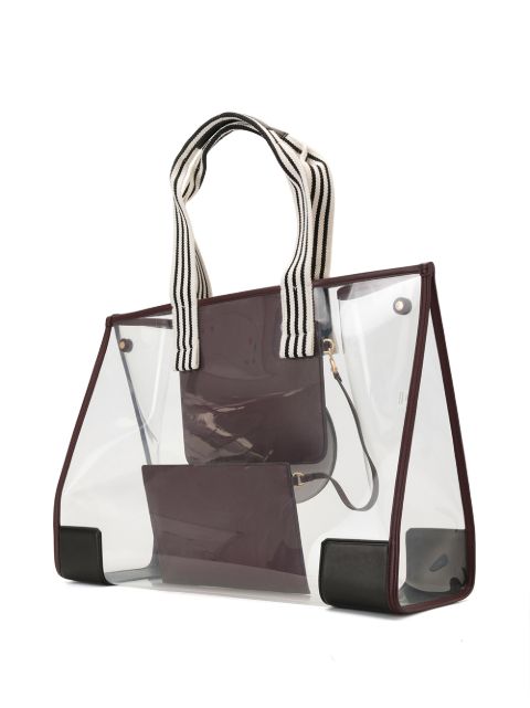 ella clear oversized tote bag