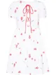 Image 1 of Miu Miu poplin floral embroidered dress