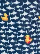 Mc2 Saint Barth Ducky in Sharks swim shorts