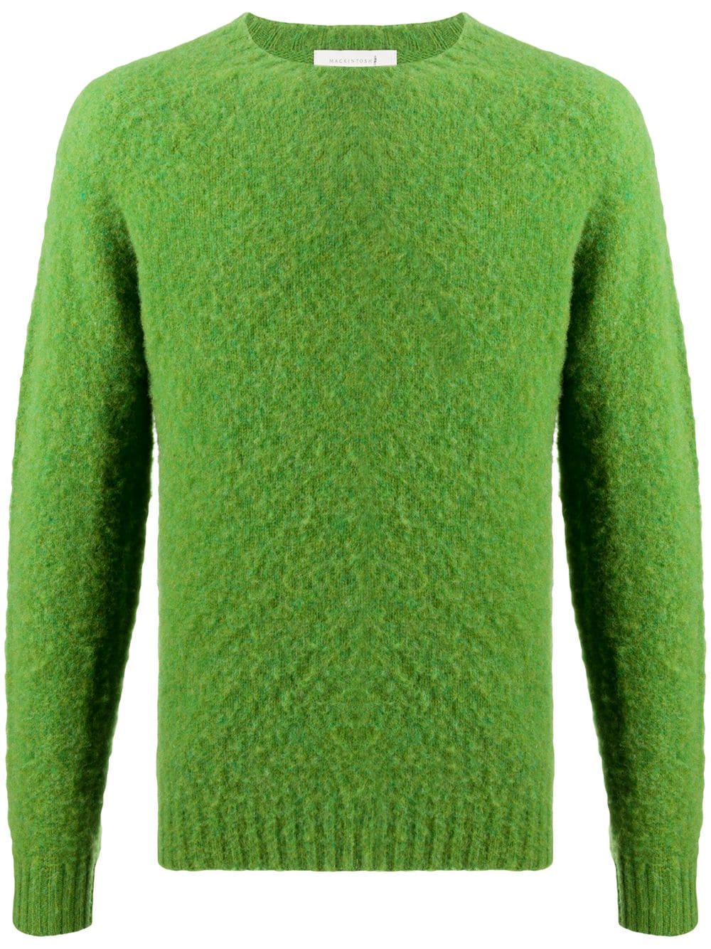 mackintosh pull hutchins texturé - vert