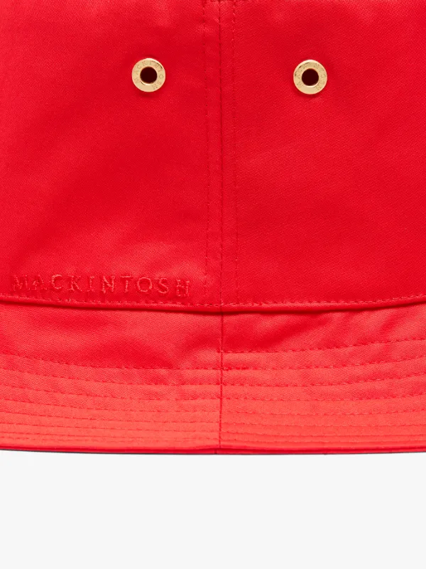 DAILLY Red RAINTEC Cotton Bucket Hat | ACC-025