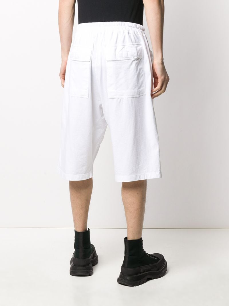 Shop Rick Owens Drkshdw Drop-crotch Shorts In White