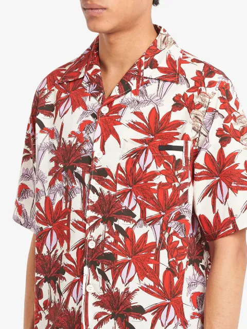 Prada palm tree-printed shirt - FARFETCH