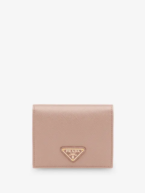 Prada Portafoglio bi-fold piccolo in pelle Saffiano