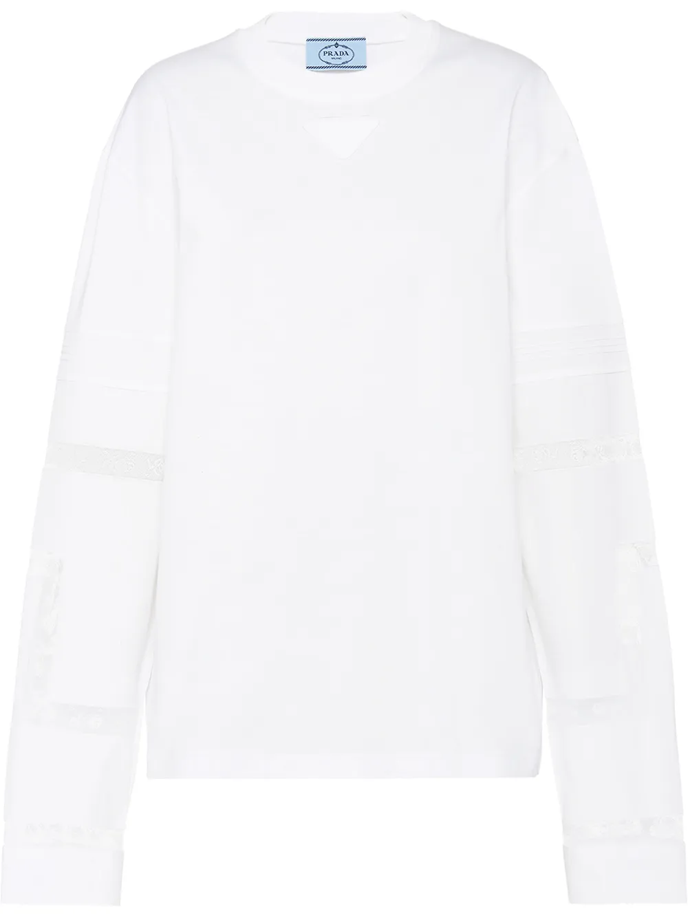 Prada Langarmshirt Mit Spitzeneinsätzen OAhXF dYr8O Prada Langarmshirt Mit Spitzeneinsätzen OAhXF dYr8O