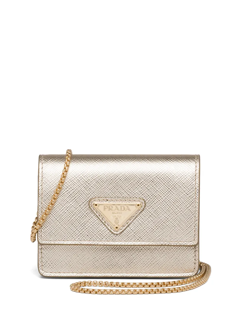 prada metallic bag