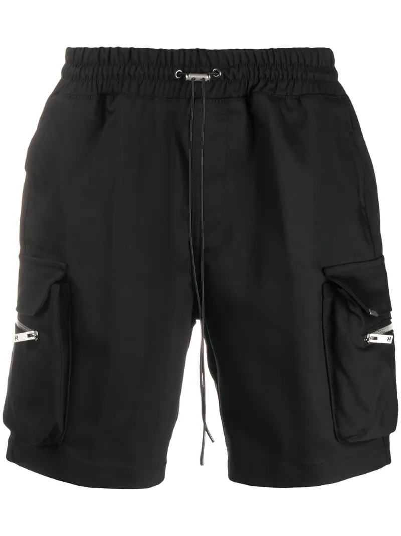 Represent Side-zip Pocket Shorts In Black