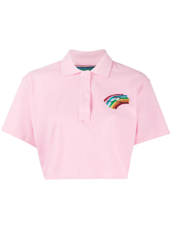 cropped polo shirt
