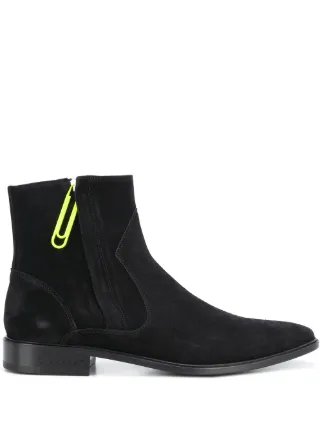 white suede boots