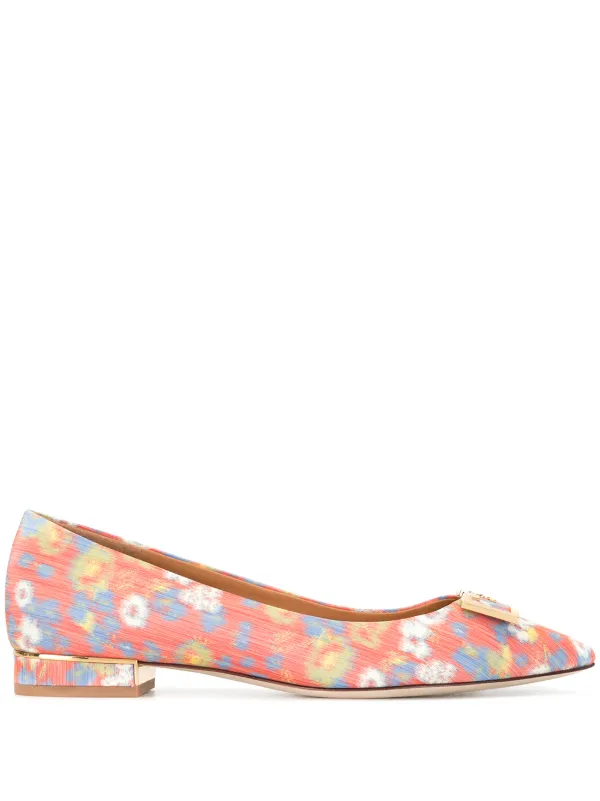 tory burch floral flats