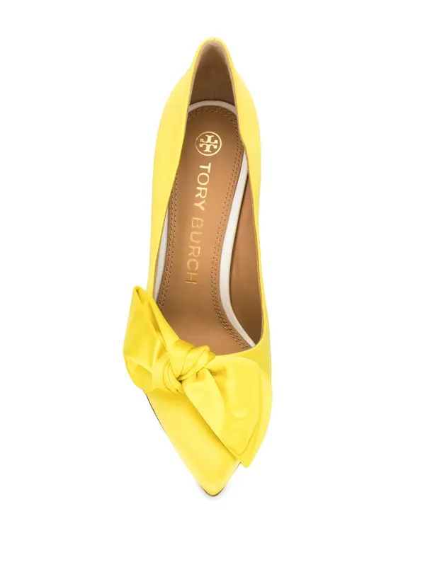tory burch yellow shoes