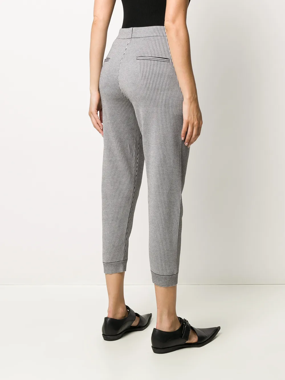 фото Nells nelson cropped striped trousers