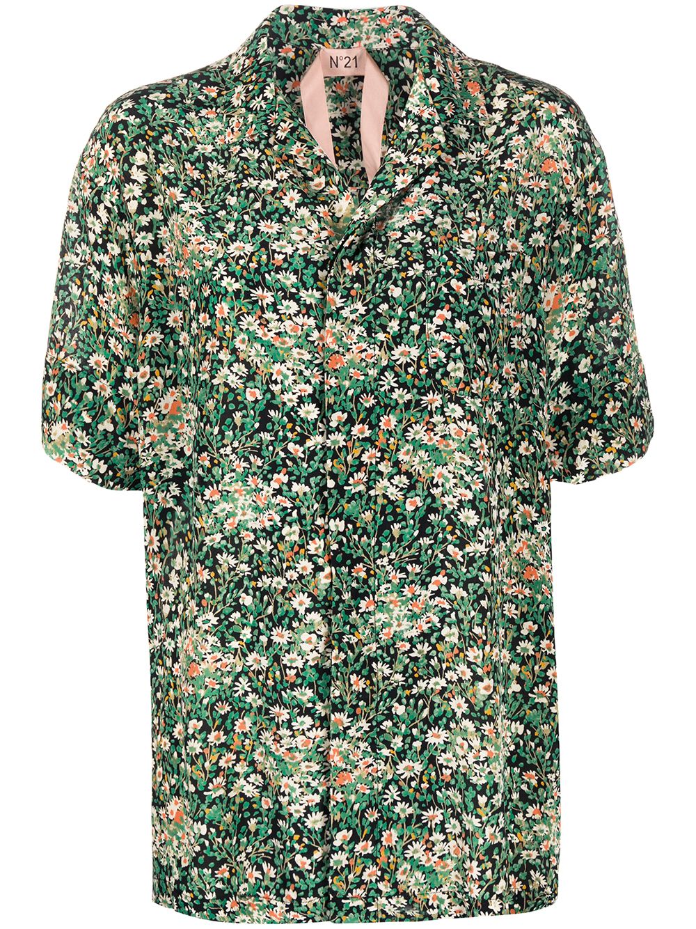 фото Nº21 рубашка с короткими рукавами и цветочным принтом
