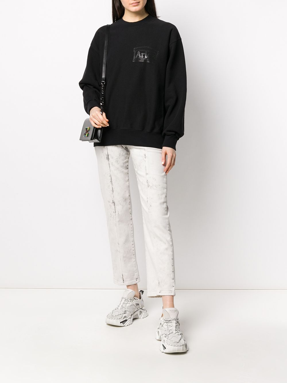 фото Aries logo print sweatshirt