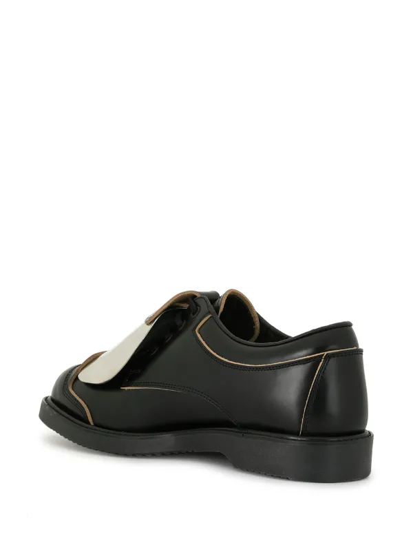 Comme Des Garçons Homme Plus contrasting-panel lace-up Shoes