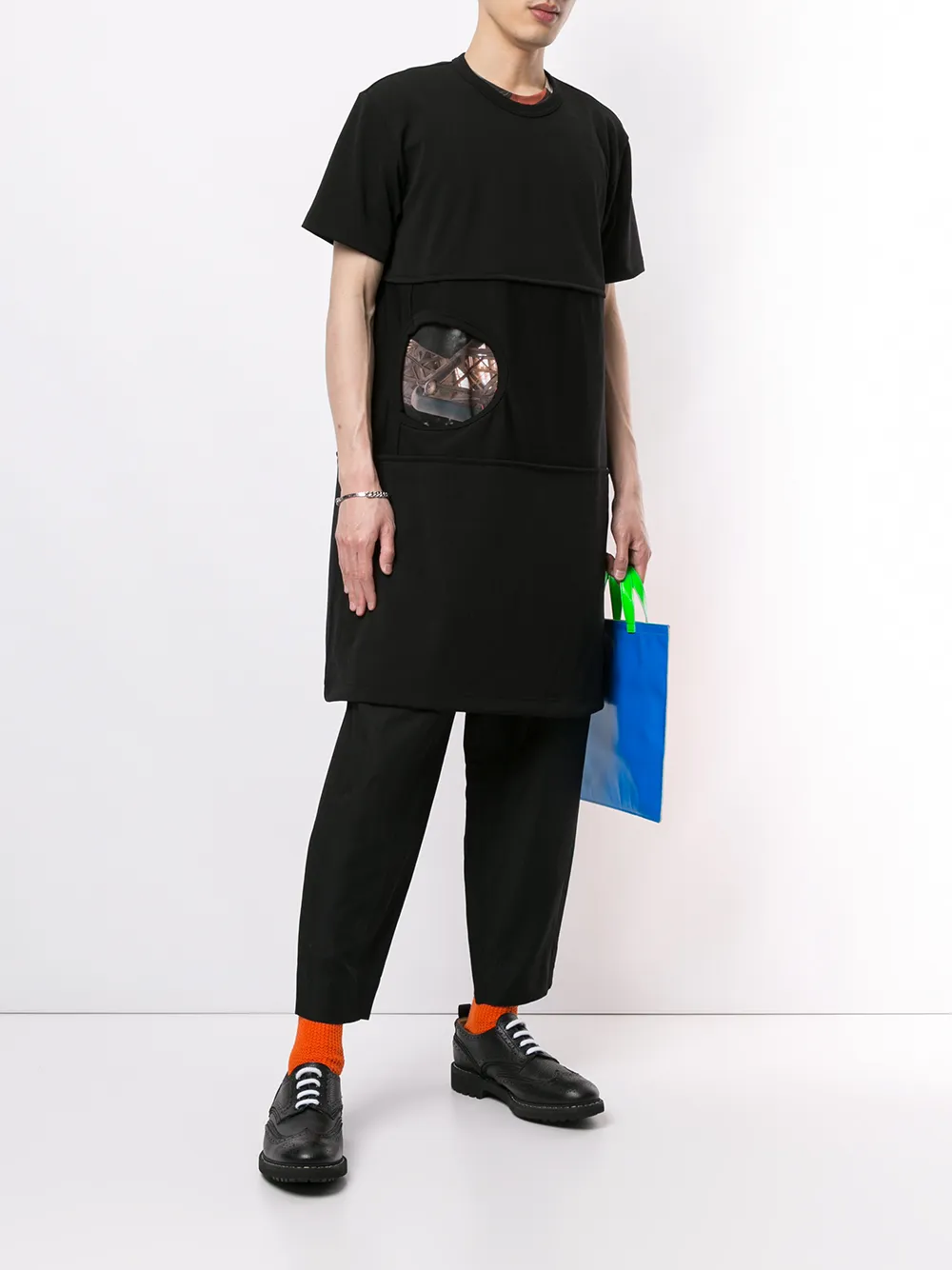 Comme des Garçons Homme Plus Broek met toelopende pijpen - Zwart