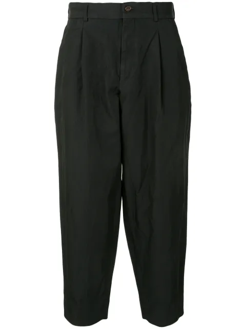 Comme des Garçons Homme Plus cropped tapered-leg trousers