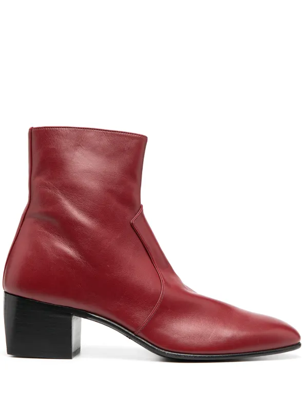 saint laurent heel boots