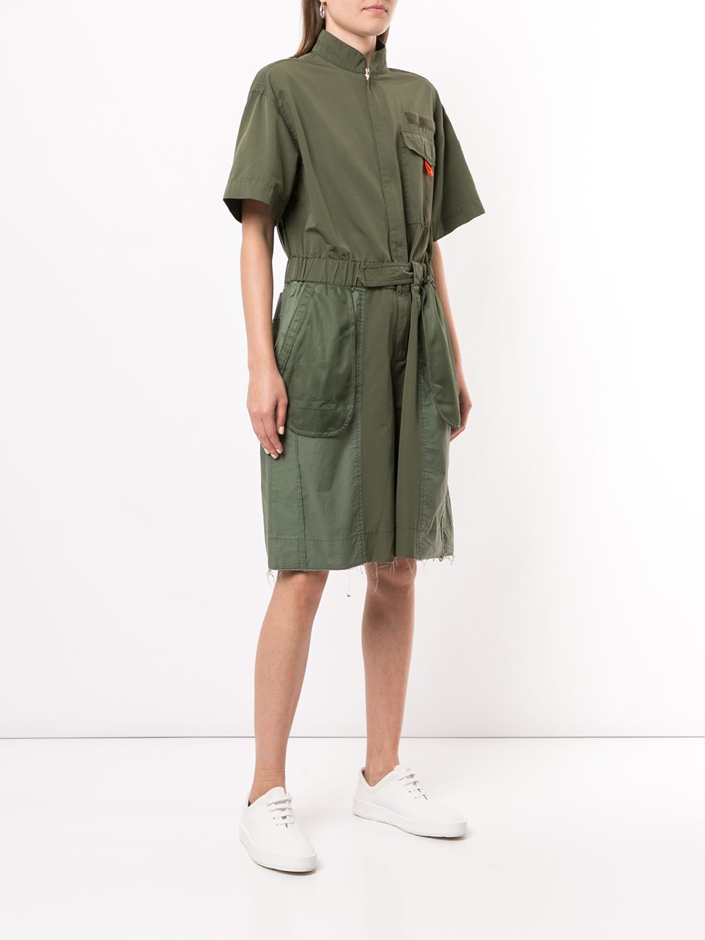 фото Re code exposed-pocket military playsuit