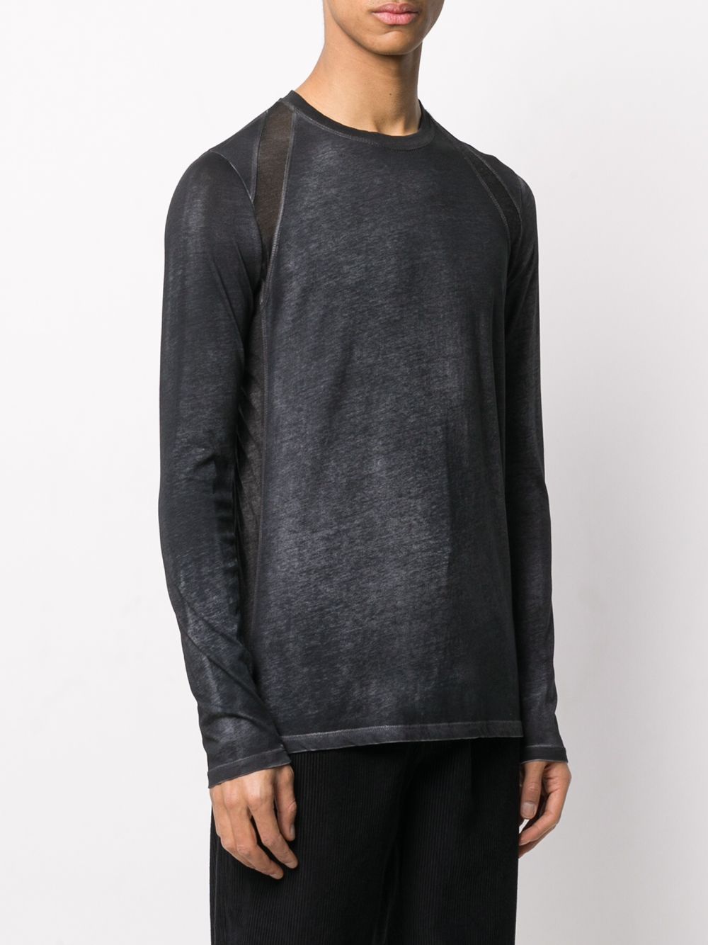 фото Avant toi sheer panel long-sleeve t-shirt