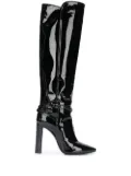 Saint Laurent patent leather boots - Black