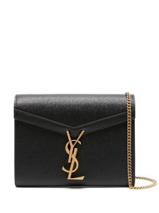 Saint Laurent YSL Chain Wallet Black FARFETCH IN