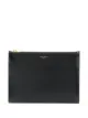 Image 1 of Saint Laurent embossed logo clutch