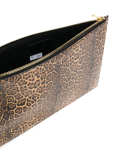 large leopard clutch