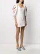 Wandering floral embroidered mini dress