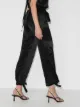 Materiel satin cargo trousers