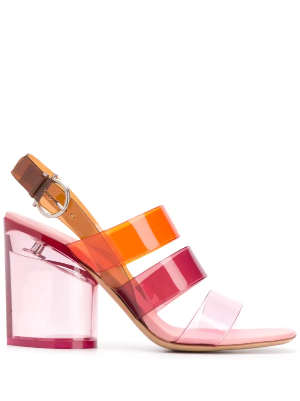 pink and orange sandals