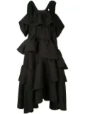 Goen.J tiered midi dress - Black