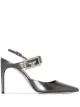 Image 1 of Givenchy x Browns 50 GG 100mm leather pumps