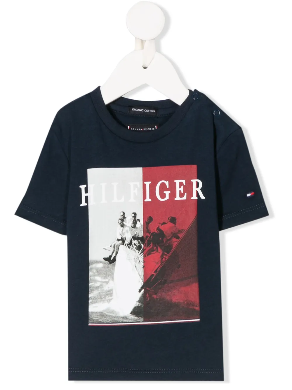 фото Tommy hilfiger junior logo print t-shirt