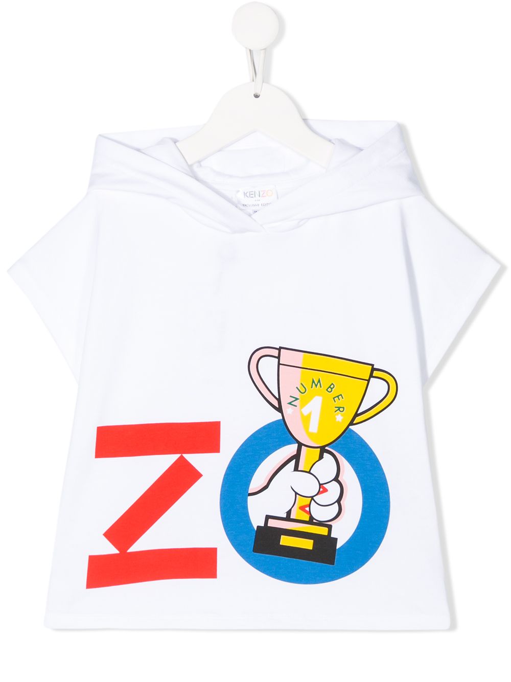 фото Kenzo kids logo short-sleeve hoodie