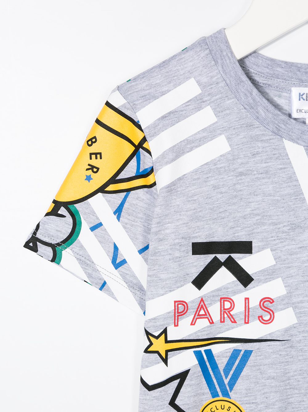 фото Kenzo kids logo patchwork t-shirt