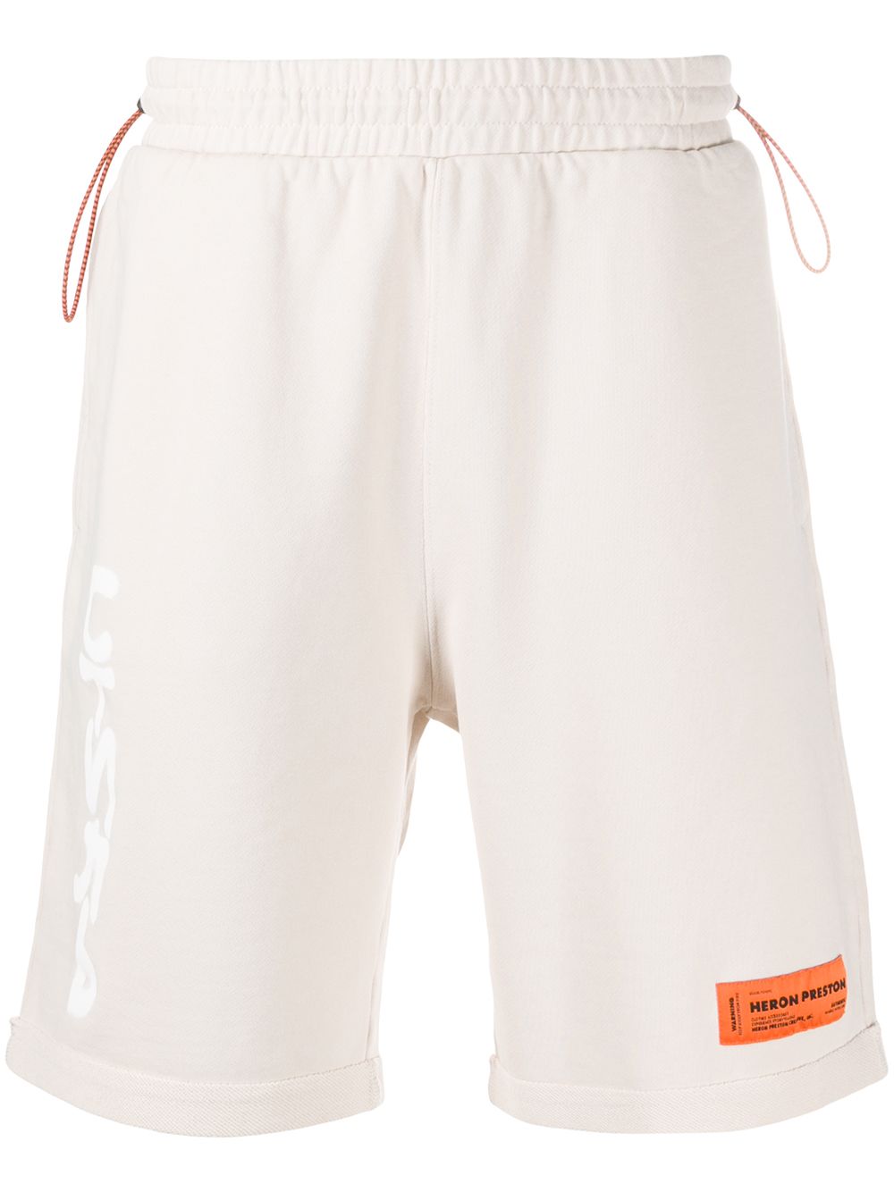 фото Heron preston logo patch track shorts