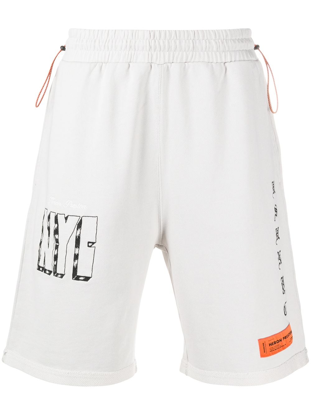 Heron Preston Graphic-print Track Shorts In Grey