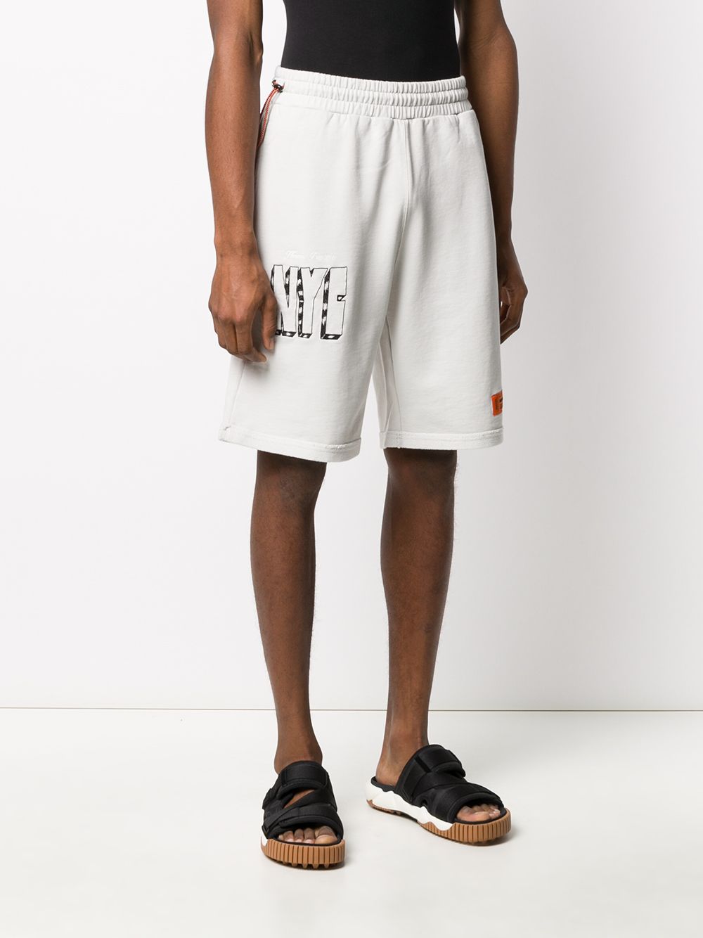 фото Heron preston graphic-print track shorts