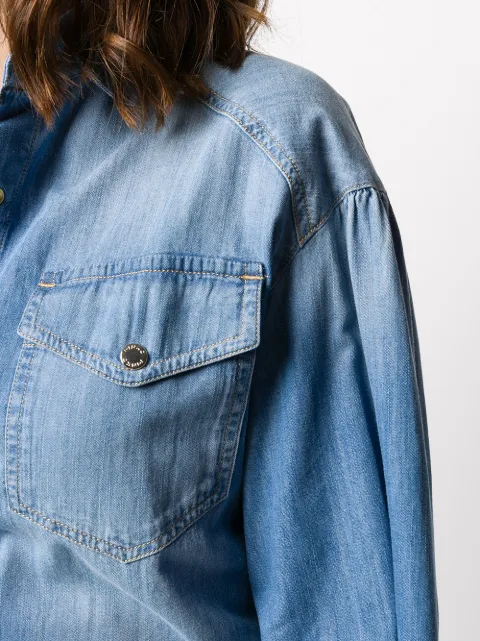 PINKO Two Pocket Denim Shirt - Farfetch