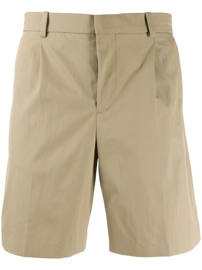 Apc Pleated Chino Shorts In Neutrals