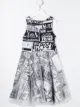 الصورة 2 من Jeremy Scott Junior فستان واسع مخيوط