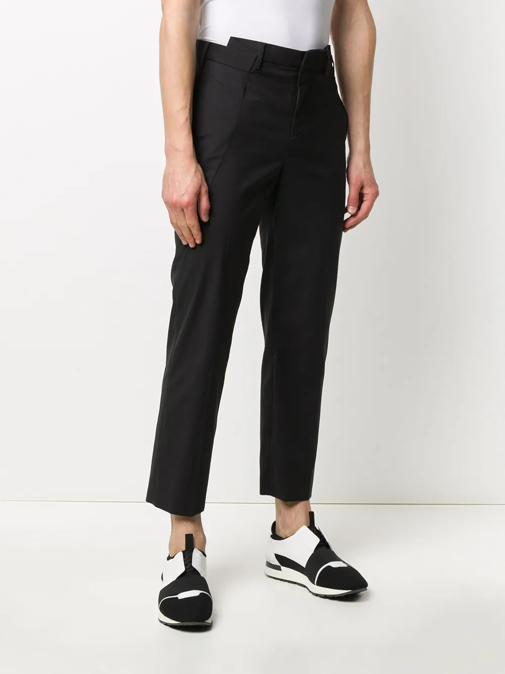  Neil Barrett Pantalon Crop à Pinces - Noir 