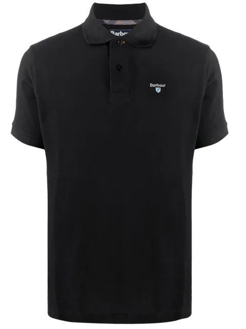 Barbour logo embroidered polo shirt 