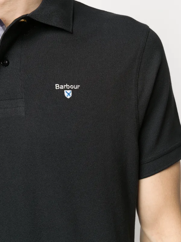 black barbour polo shirt