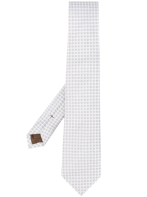 Church's geometric-jacquard tie