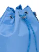 Prada logo plaque drawstring pouch