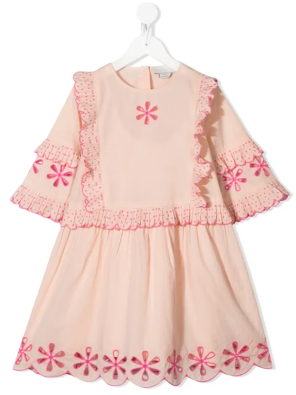 pink broderie dress