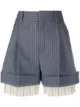 Image 1 of Chloé layered pinstripe shorts